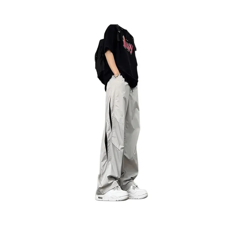 DARK HORSE Casual Pants Unisex Light Gray-0