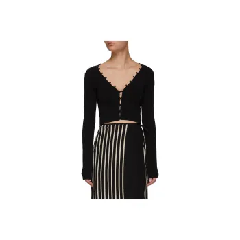 NANUSHKA Danique Cropped Cardigan