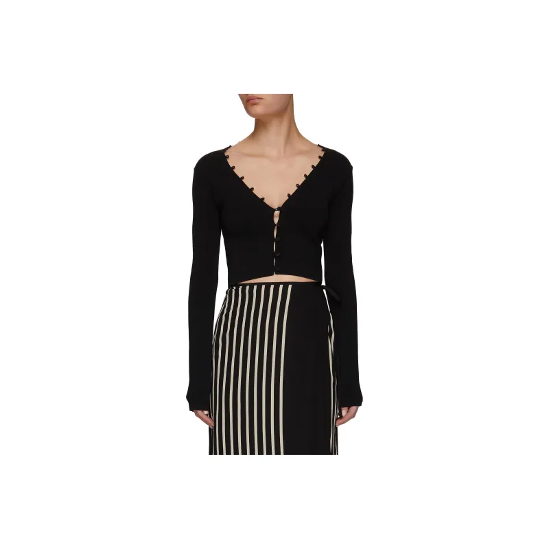 NANUSHKA Danique Cropped Cardigan-0