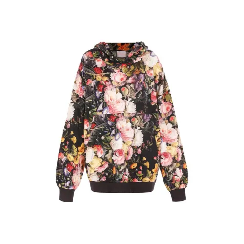 Selkie SWEATER sweatshirts Women's Black With Flourishing Floral rmer