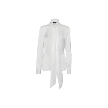 DSQUARED 2 Paris Bow Detailed Logo Plaque Shirt