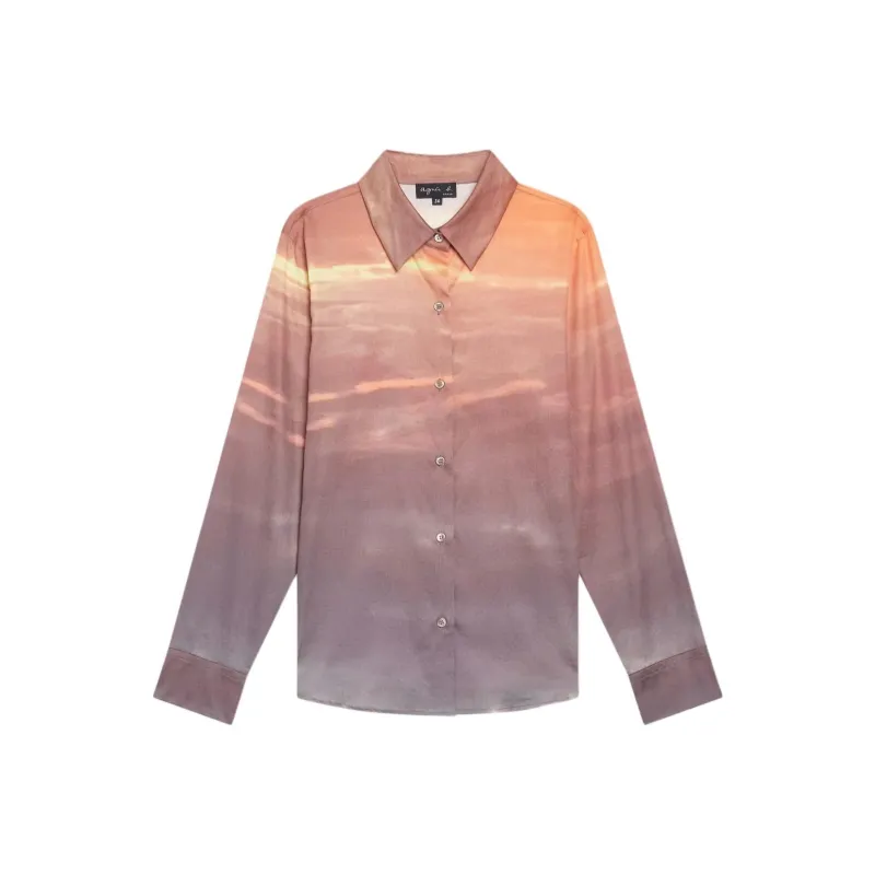 Agnès B. Graphic Print Long sleeves Shirt-0