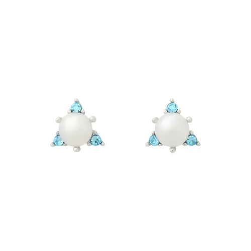 Kate Spade Copper Stud Earrings Women's Silver