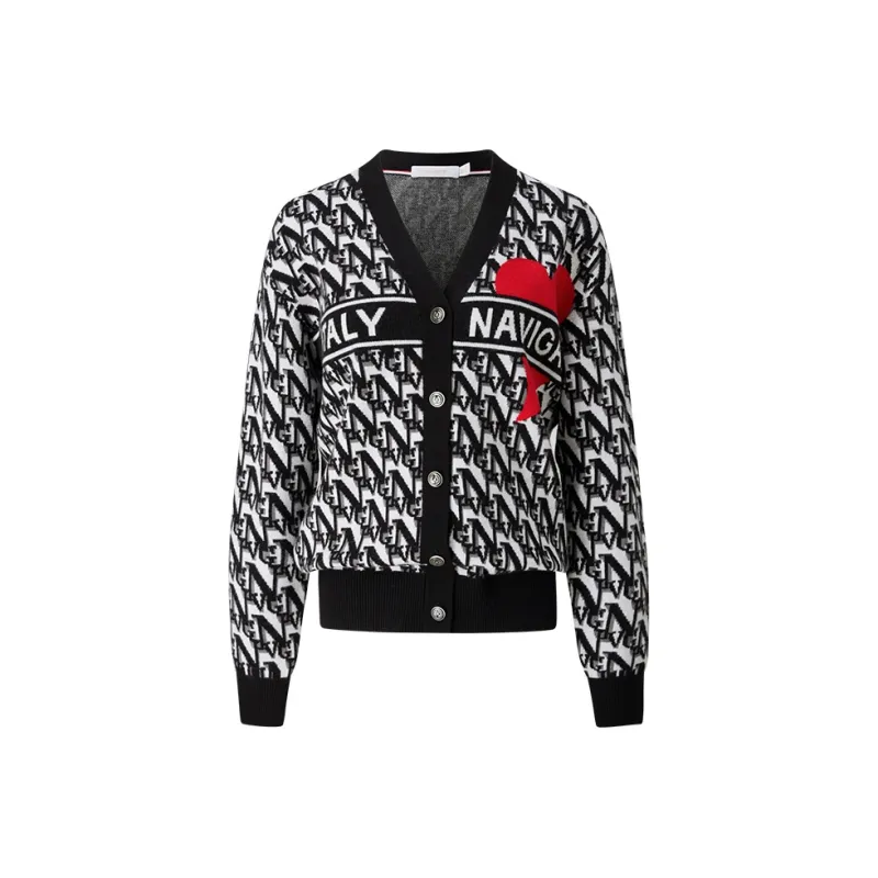 NAVIGARE Knitwear Women's Night Black White-0