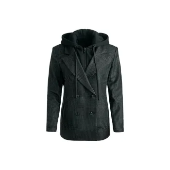 ALICE+OLIVIA Jordan Hooded Blazer