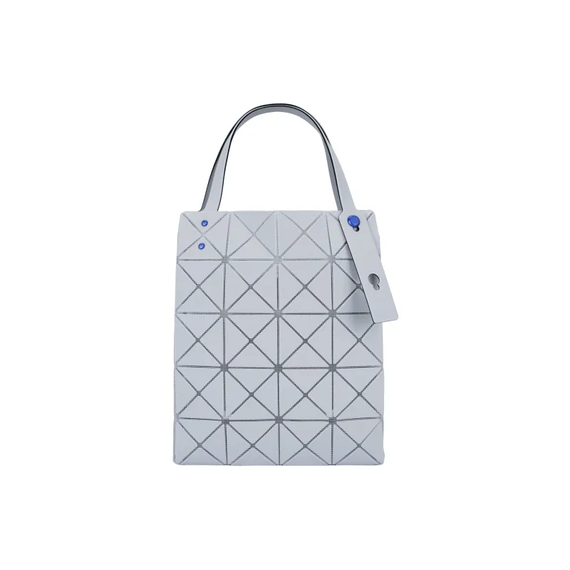 ISSEY MIYAKE CARAT PVC Polyvinyl Chloride Resin Diamond Bag, Tote Bag, Shopping Bag, Handbag Women's Light Gray-0