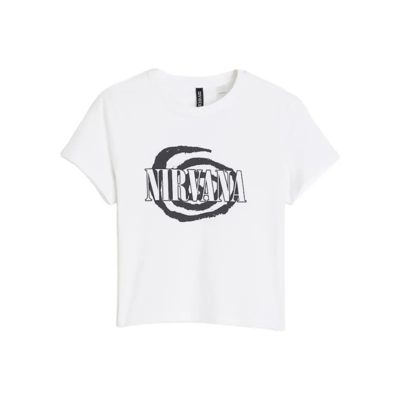 H&M T-Shirt Women's White/Nirvana-0