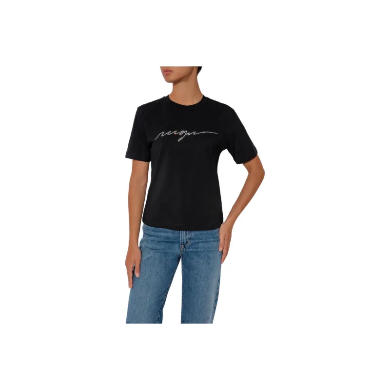 MSGM T-Shirts Women's Black-0