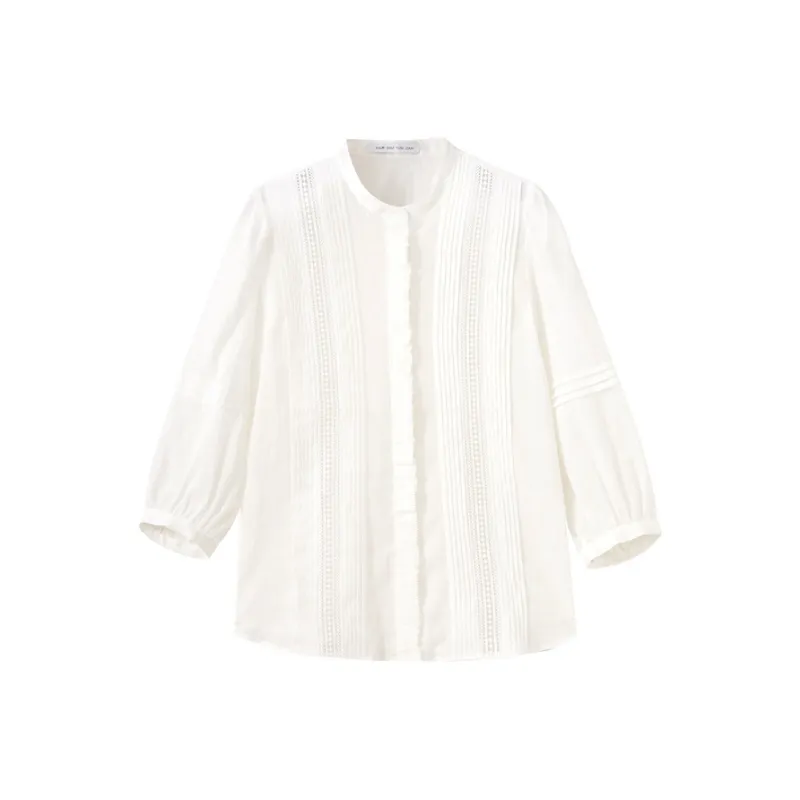 SHUIYUNJIAN Shirt Women's Raw White-0