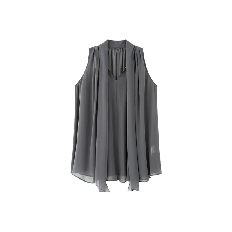 ZHOUMIAO Chiffon Shirts Women's-2