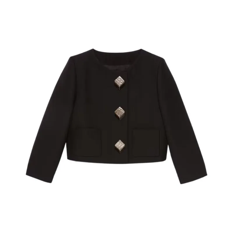 GUCCI Women's Dry Wool Jacket Black-0