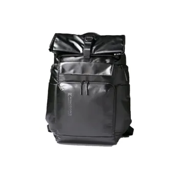 KINGSONS Polyester Backpack Medium Size Unisex Black/Gray