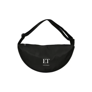 Everthames Nylon Fabric Shoulder Bag Unisex Black