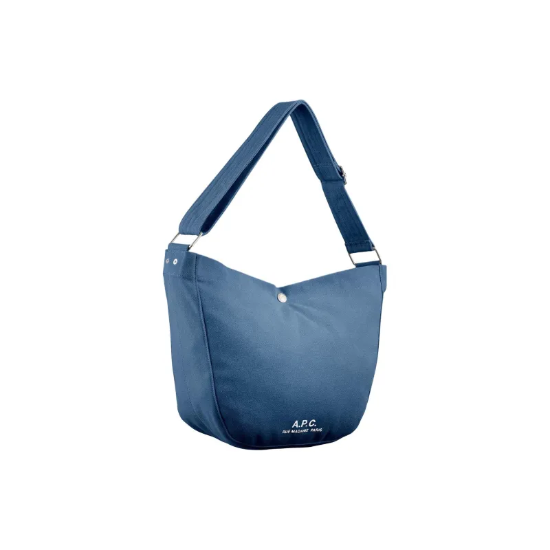 A.P.C Cotton With Polyester Shoulder Bag Women's Blue-1