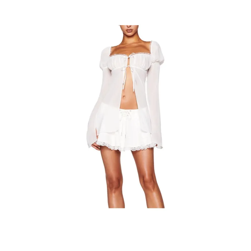 I.AM.GIA LINDSAY TOP Shirt Women's White-0