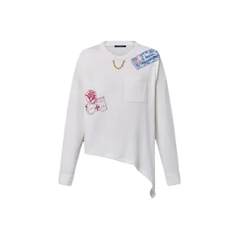 LOUIS VUITTON Travel Stamp Long Sleeved Top