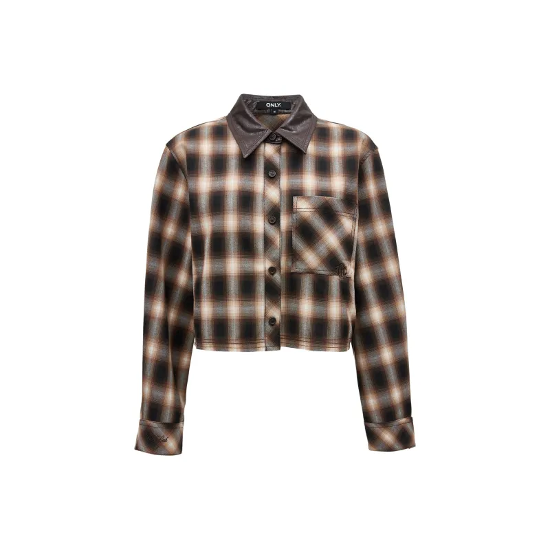 ONLY Shirt Women's XiaoXiao Plaid-0