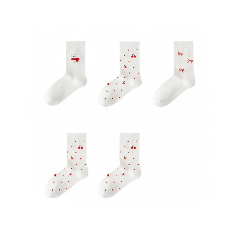 H YXIANG Mid Calf Socks Women's Combo Set-30