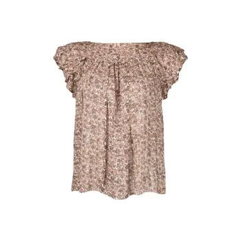 Ulla Johnson Akil Floral-print Ruffled Silk Blouse