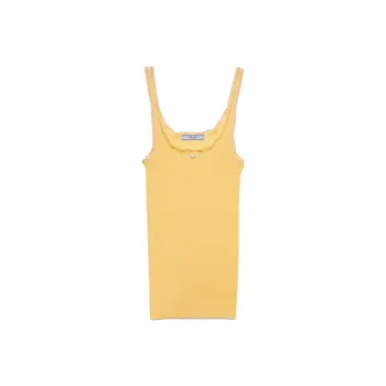 PRADA Ribbed Cotton Top