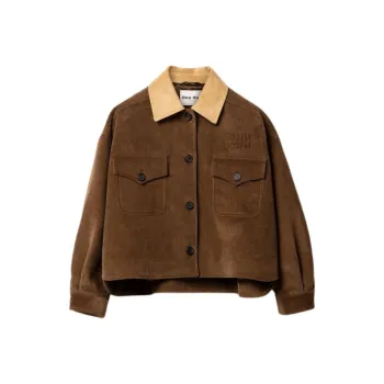 MIU MIU FW24 Jackets Coats Women's Cocoa Brown