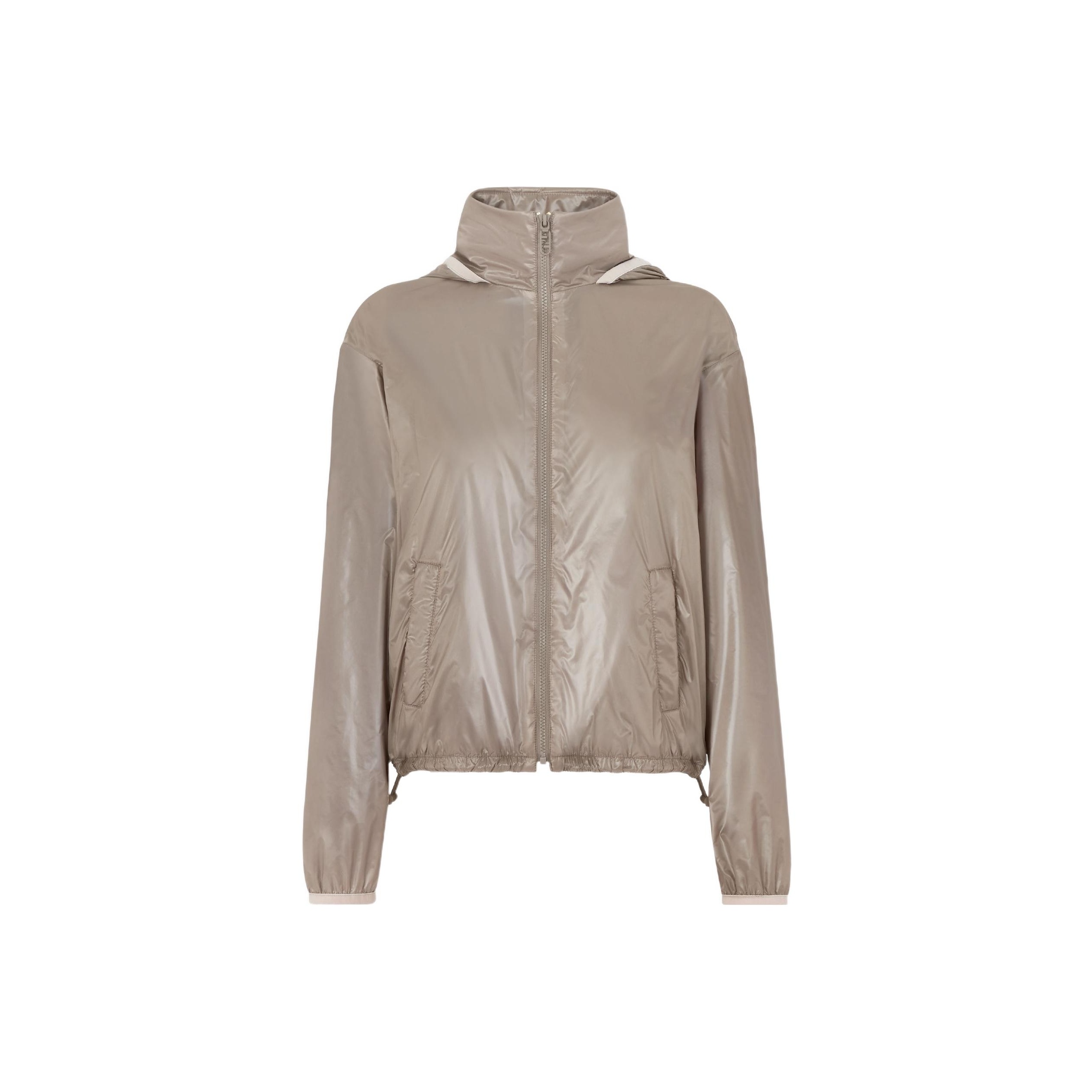 【関税&送料込】Fendi Cappuccino Polyester Windbreaker FENDI High-Neck Bag-Detailed Windbreaker - POIZON