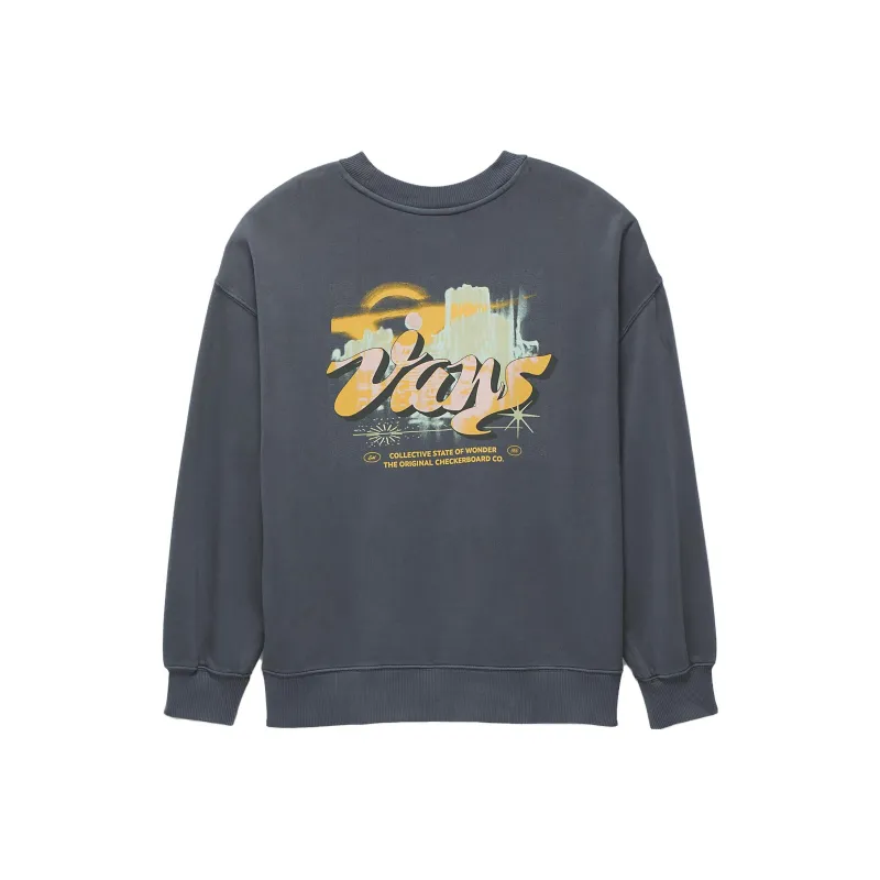 Vans Dove Mountain Slouchy Crew Sweatshirt Sweatshirt Women's Asphalt-0
