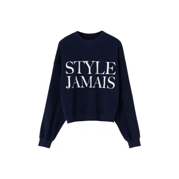 SOON FLOWER Sweatshirt Women's Dark Blue