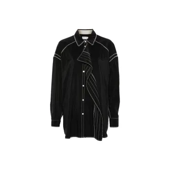 Lemaire Embroidered Asymmetric Shirt