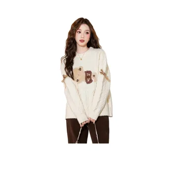 Tonlion Knitwear Women's Apricot Beige