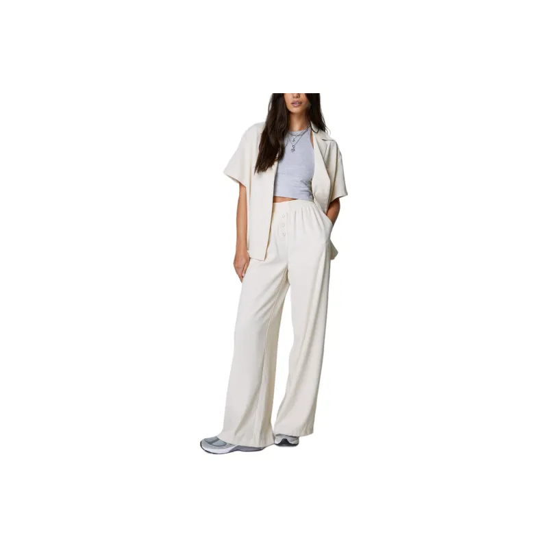 NASTY GAL Tailored Revere Shirt Shirt Women's Natural Color-0