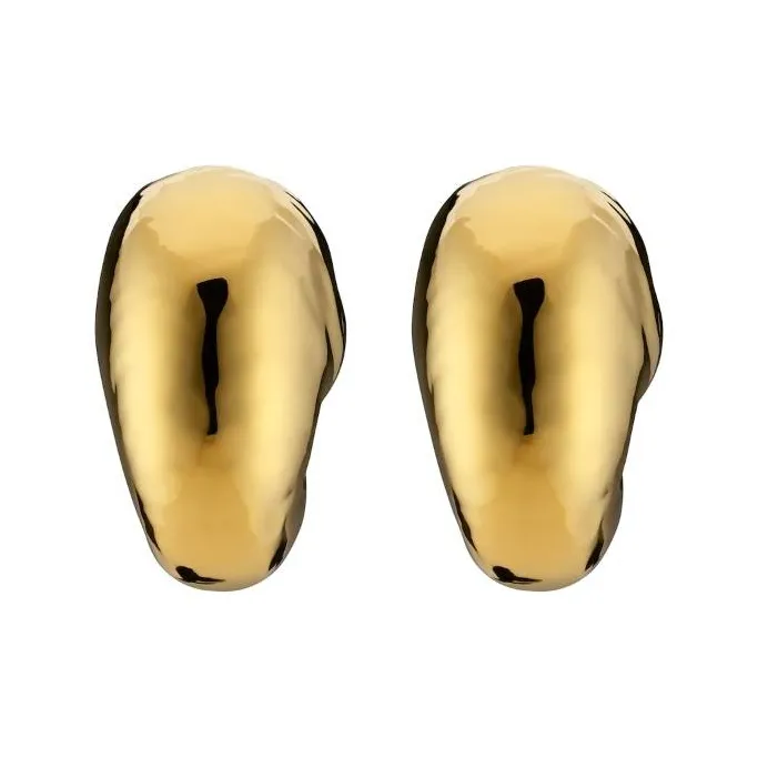 GUCCI Aluminum Earrings Unisex Gold-0