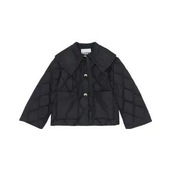 GANNI Big Collar Jacket 'Black'