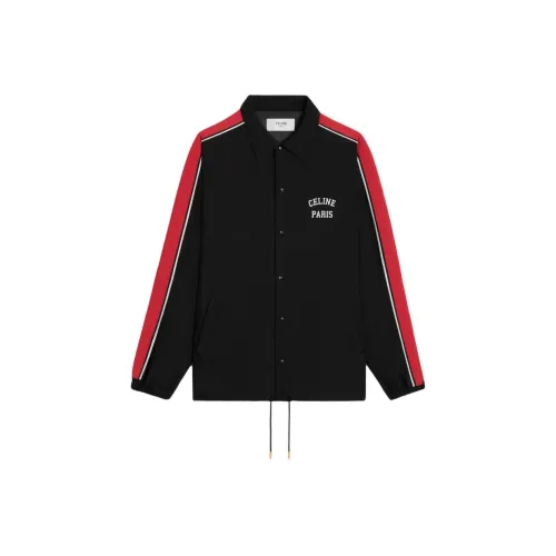 CELINE Paris Coach Jacket In Nylon Twill
