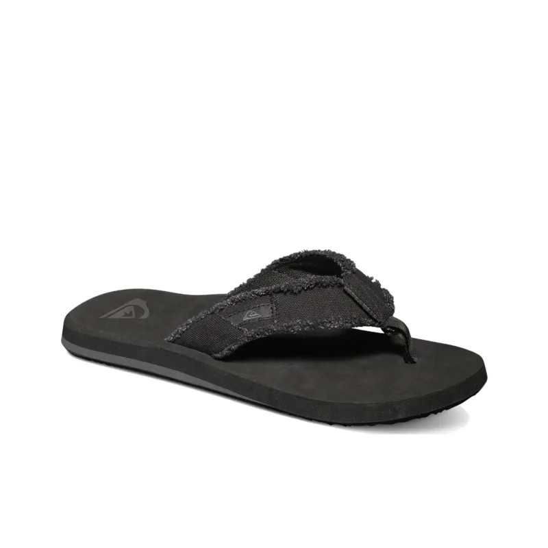 Quiksilver Abrasion Resistant Flip Flops Men's Black-1