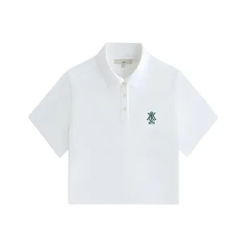 KITH Women's 2024 Summer Collection SS24 Laramie Cropped Polo Polo Shirt Women's Light Green