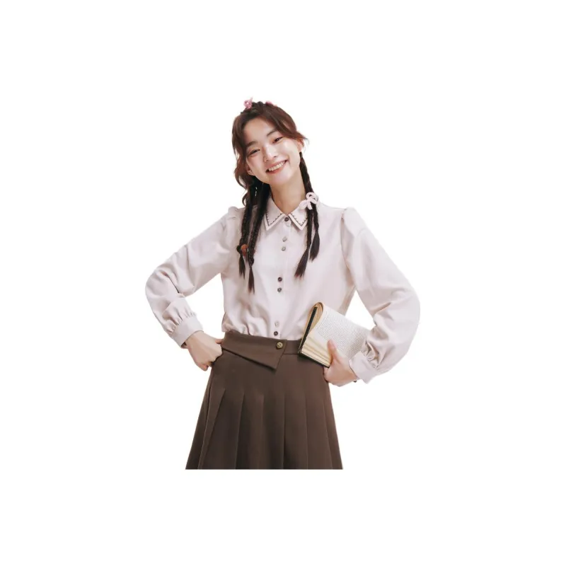 ZIHAN Shirts Women's Beige Gold-0