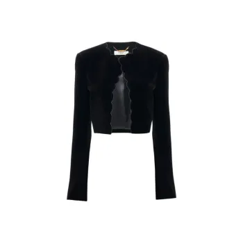 Chloé Velvet Scalloped Spencer Jacket