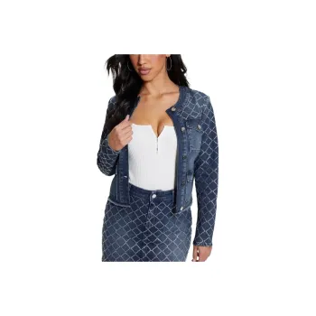 GUESS FW23 Jackets Coats Women's Blue