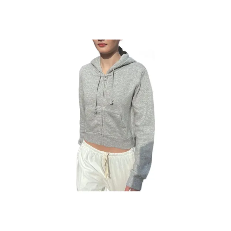 Brandy Melville Sweatshirt Women's Light Gray-0