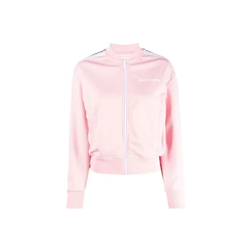 PALM ANGELS Logo Print Track Jacket Light Pink