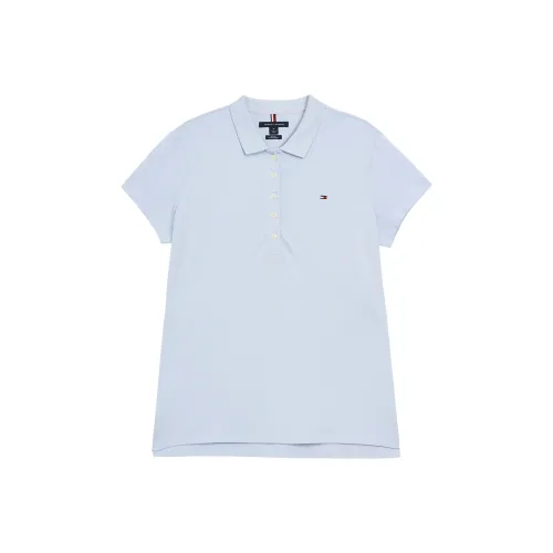 Tommy Hilfiger Polo Shirt Women's Light Blue