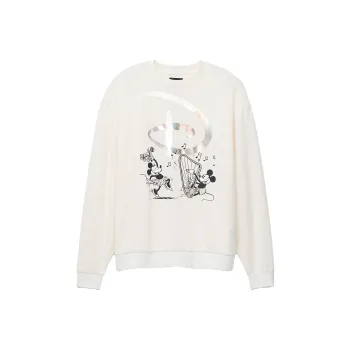 Vans x Disney Swan Song Oversized Long Sleeve Crew Sweatshirt Women's White
