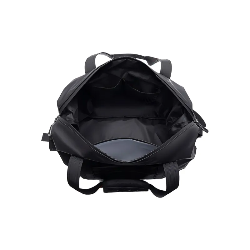 ResNonverba PU Travel Bag Unisex Black-3
