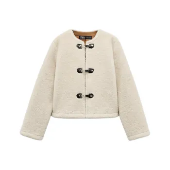 ZARA Jackets & Coats Women's Beige