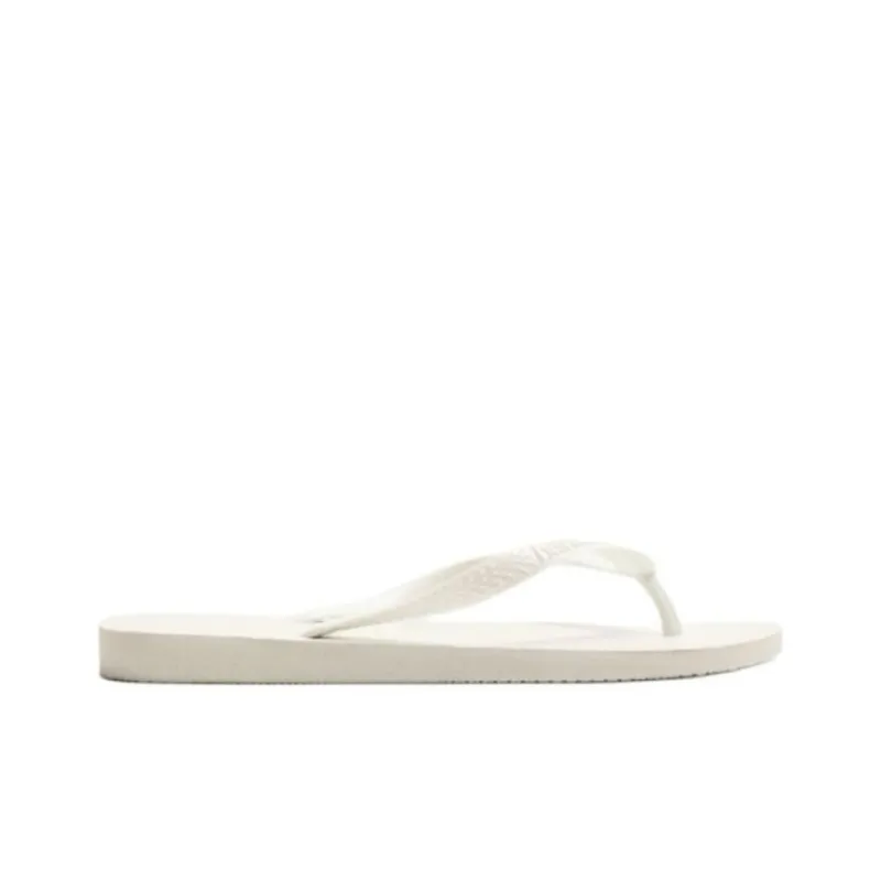 Havaianas x ZARA Rubber Sole Abrasion Resistant Flip Flops Men's White-1