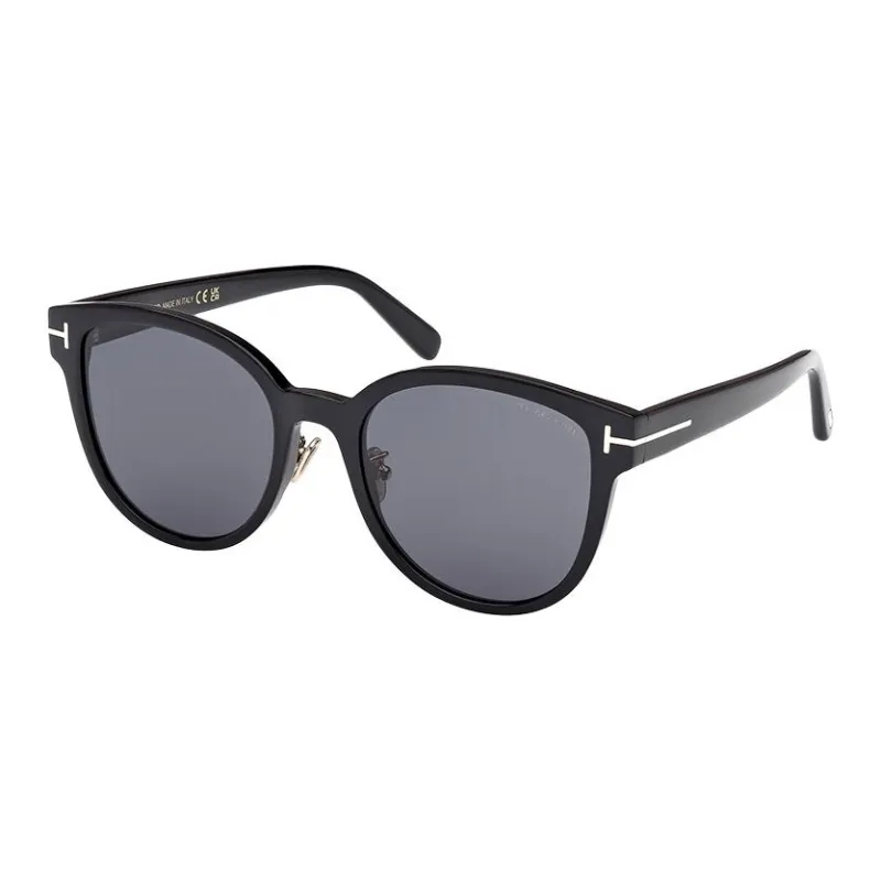 TF Acetate Plate Frame Cat Eye Sunglasses Unisex Black-0