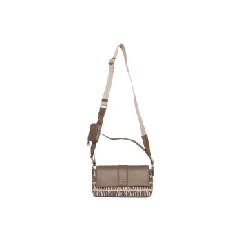 DKNY PVC Handbag Shoulder Bag Women's Brown
