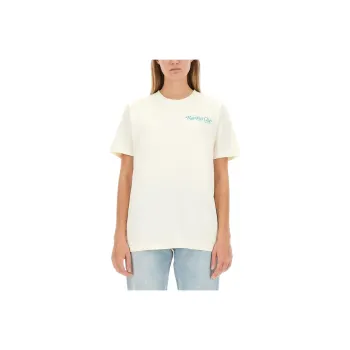 SPORTY & RICH Logo print T shirt