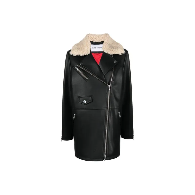 STAND STUDIO Kinsley Long Sleeved Biker Jacket-0